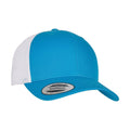 Turquoise-White - Back - Flexfit Unisex Adult Retro Two Tone Trucker Cap