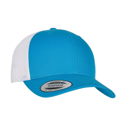 Turquoise-White - Back - Flexfit Unisex Adult Retro Two Tone Trucker Cap