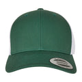 Evergreen-White - Front - Flexfit Unisex Adult Retro Two Tone Trucker Cap
