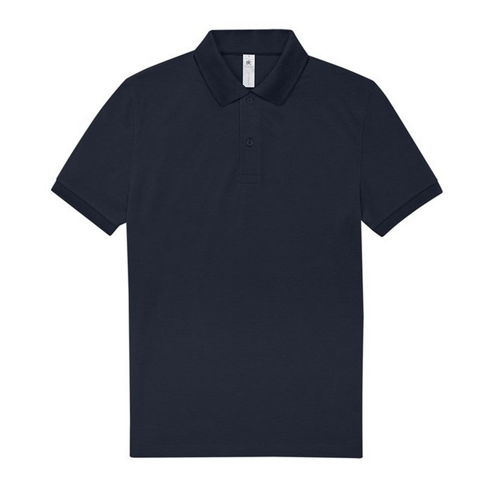 Navy Pure - Front - B&C Mens My Polo Shirt