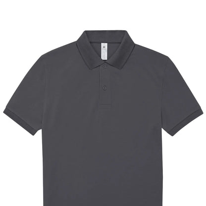 Dark Grey - Back - B&C Mens My Polo Shirt