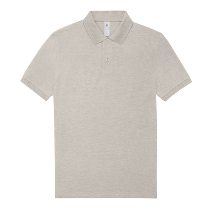 Heather Grey Fog - Front - B&C Mens My Polo Shirt