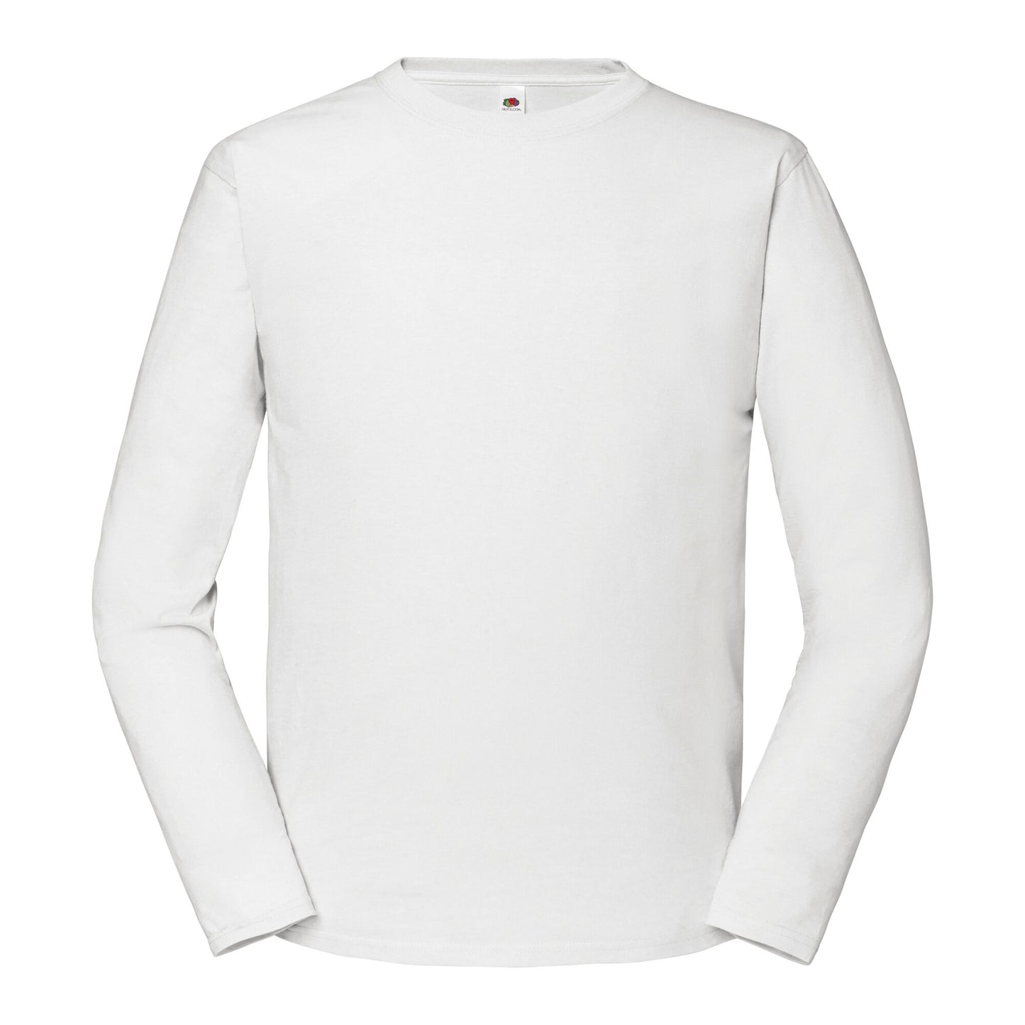 White - Front - Fruit of the Loom Mens Iconic Premium Long-Sleeved T-Shirt