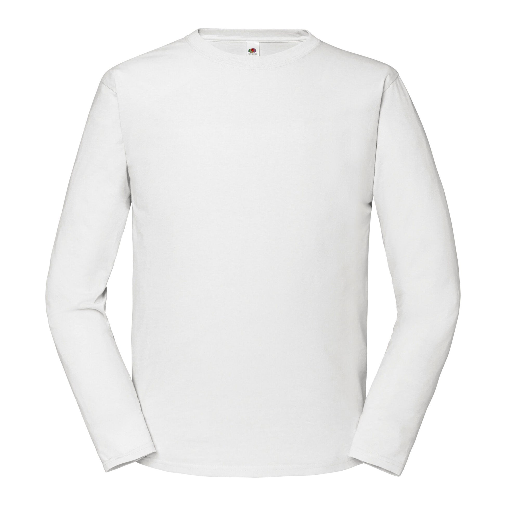 White - Front - Fruit of the Loom Mens Iconic Premium Long-Sleeved T-Shirt