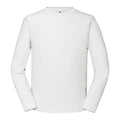 White - Front - Fruit of the Loom Mens Iconic Premium Long-Sleeved T-Shirt