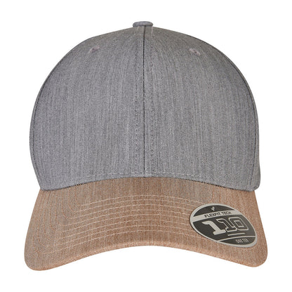 Grey-Khaki - Front - Flexfit Unisex Adult Melange Baseball Cap
