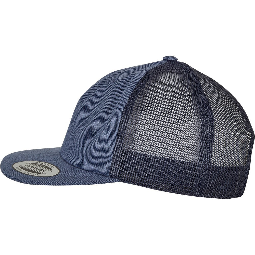 Blue Raw - Side - Flexfit Unisex Adult Denim Trucker Cap