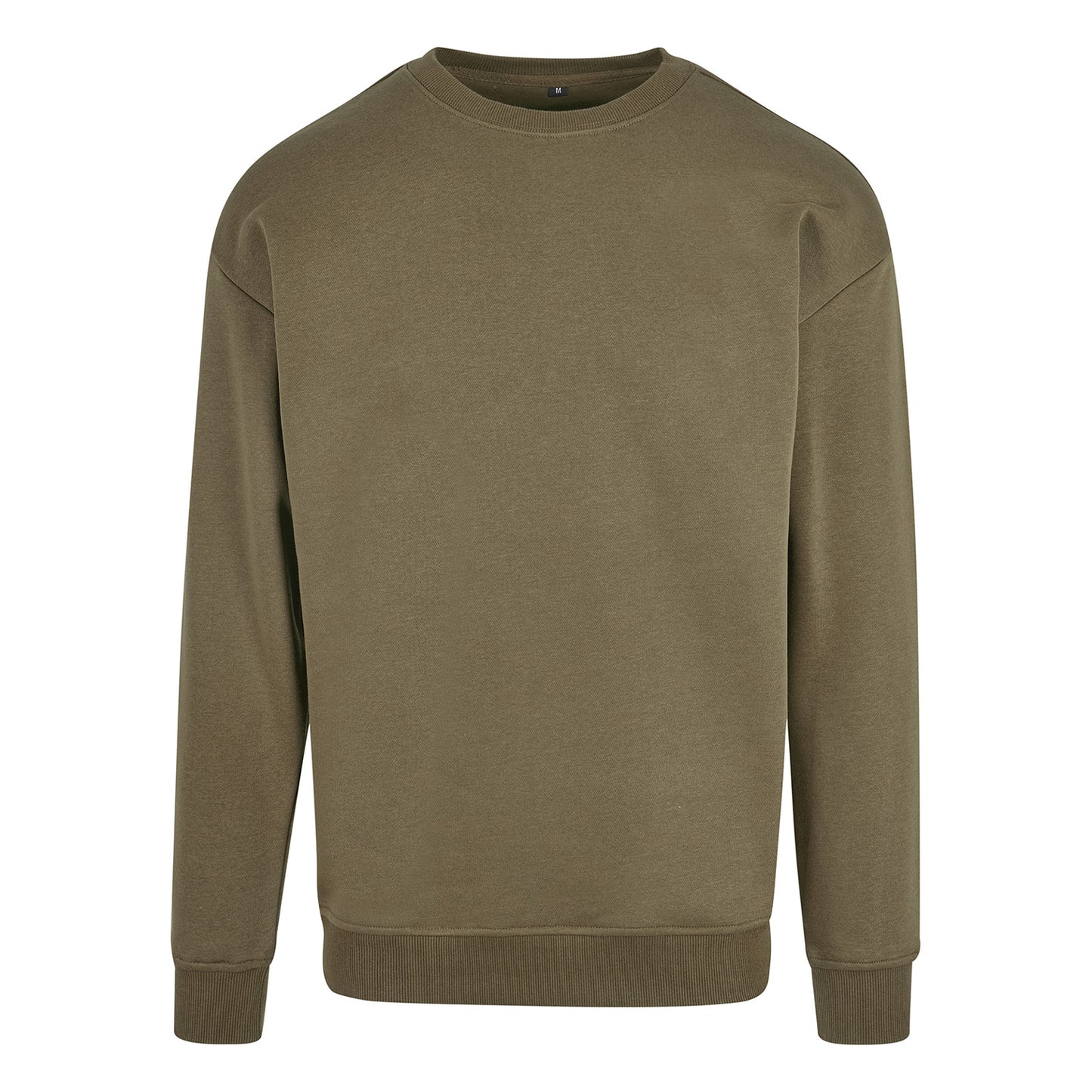 Olive - Front - Build Your Brand Unisex Adult Crew Neck Sweatshirt