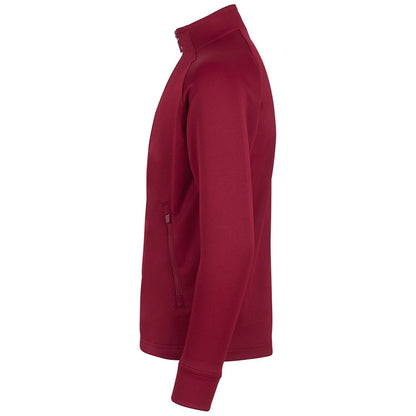 Burgundy - Side - Finden & Hales Childrens-Kids Knitted Track Top