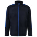 Navy-Royal Blue - Front - Finden & Hales Childrens-Kids Knitted Track Top