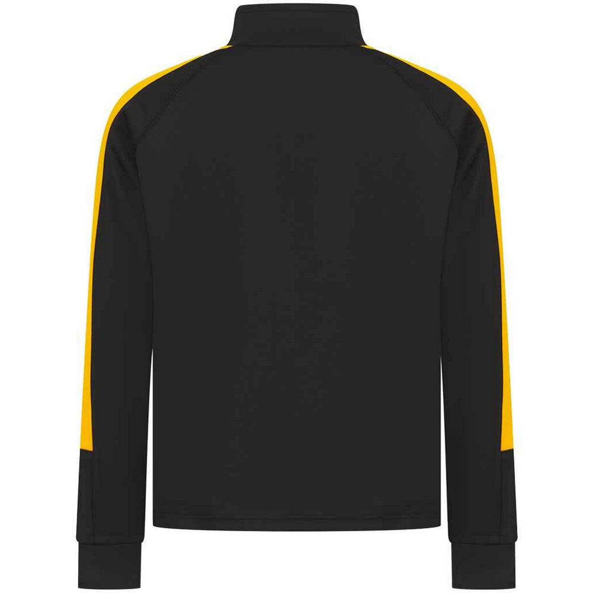 Black-Gold - Back - Finden & Hales Childrens-Kids Knitted Track Top