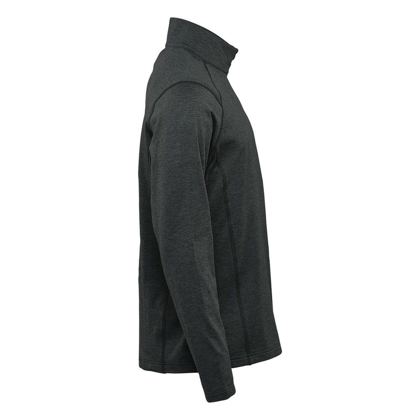 Black Heather - Side - Stormtech Mens Treeline Quarter Zip Fleece Top