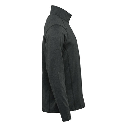Black Heather - Side - Stormtech Mens Treeline Quarter Zip Fleece Top