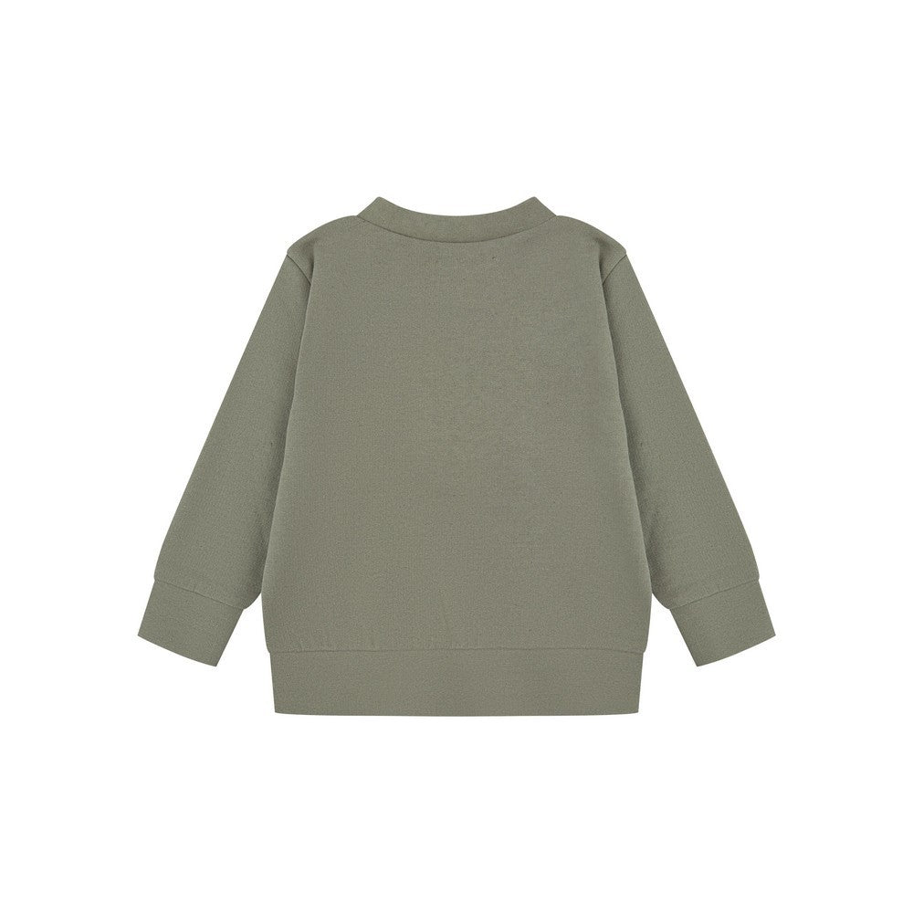 Khaki - Back - Larkwood Childrens-Kids Sustainable Sweatshirt