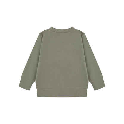 Khaki - Back - Larkwood Childrens-Kids Sustainable Sweatshirt
