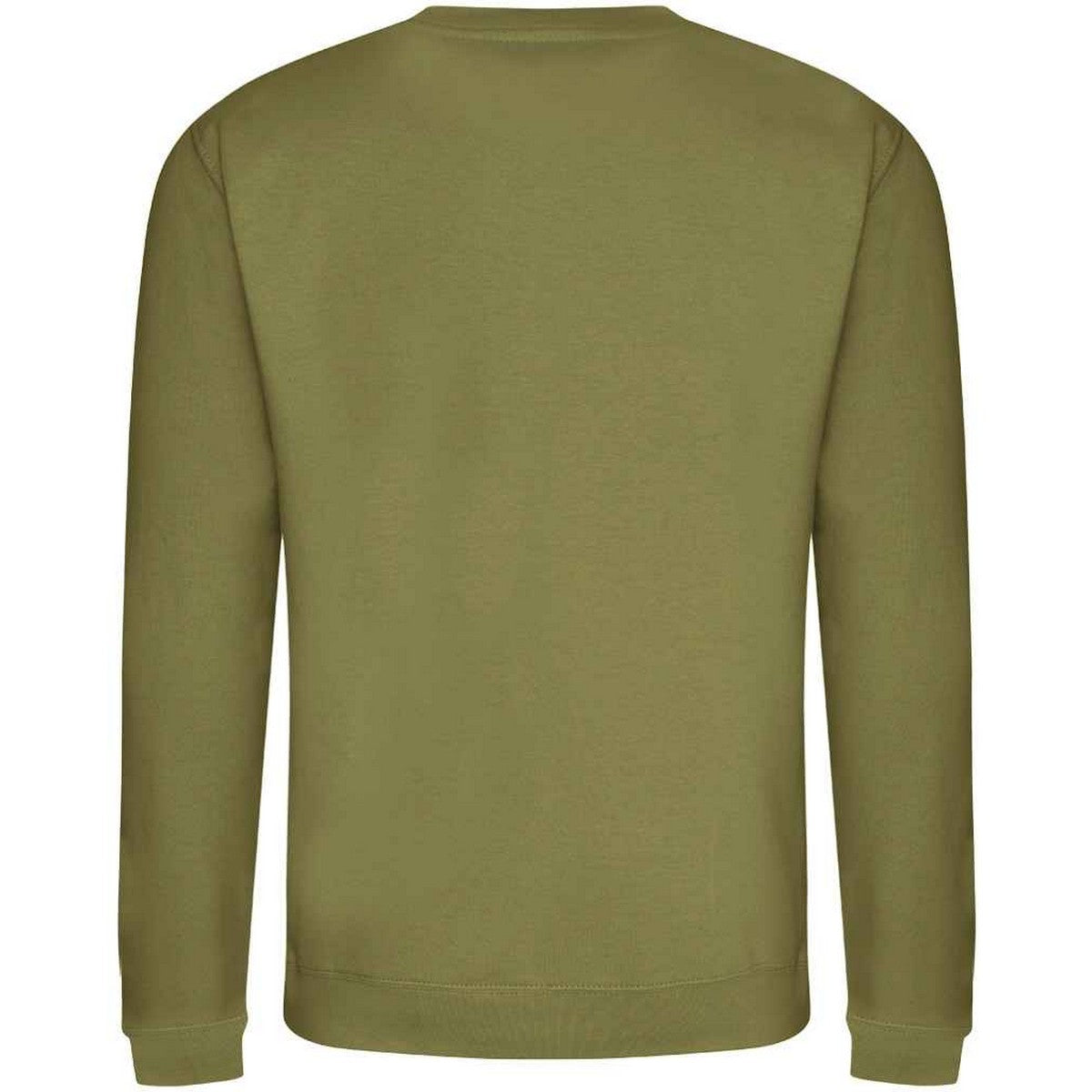 Khaki Green - Back - Awdis Unisex Adult Soft Touch Sweatshirt