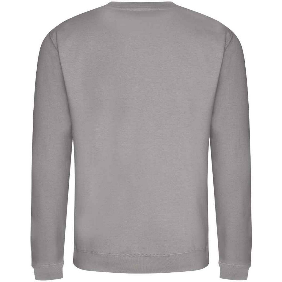 Platinum Grey - Back - Awdis Unisex Adult Soft Touch Sweatshirt