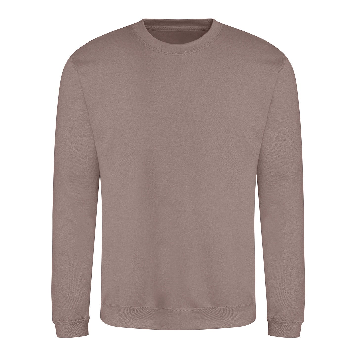 Mocha Brown - Back - Awdis Unisex Adult Soft Touch Sweatshirt