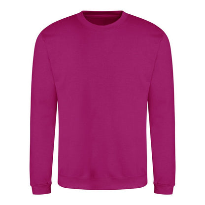 Festival Fuchsia - Front - Awdis Unisex Adult Soft Touch Sweatshirt