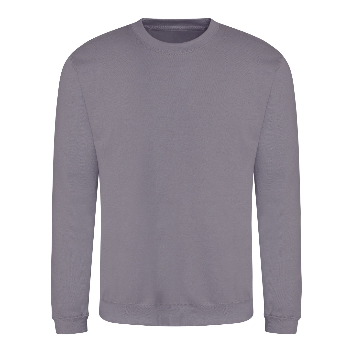 Dusty Lilac - Front - Awdis Unisex Adult Soft Touch Sweatshirt
