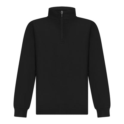 Black - Front - Finden & Hales Childrens-Kids Contrast Panel Track Top