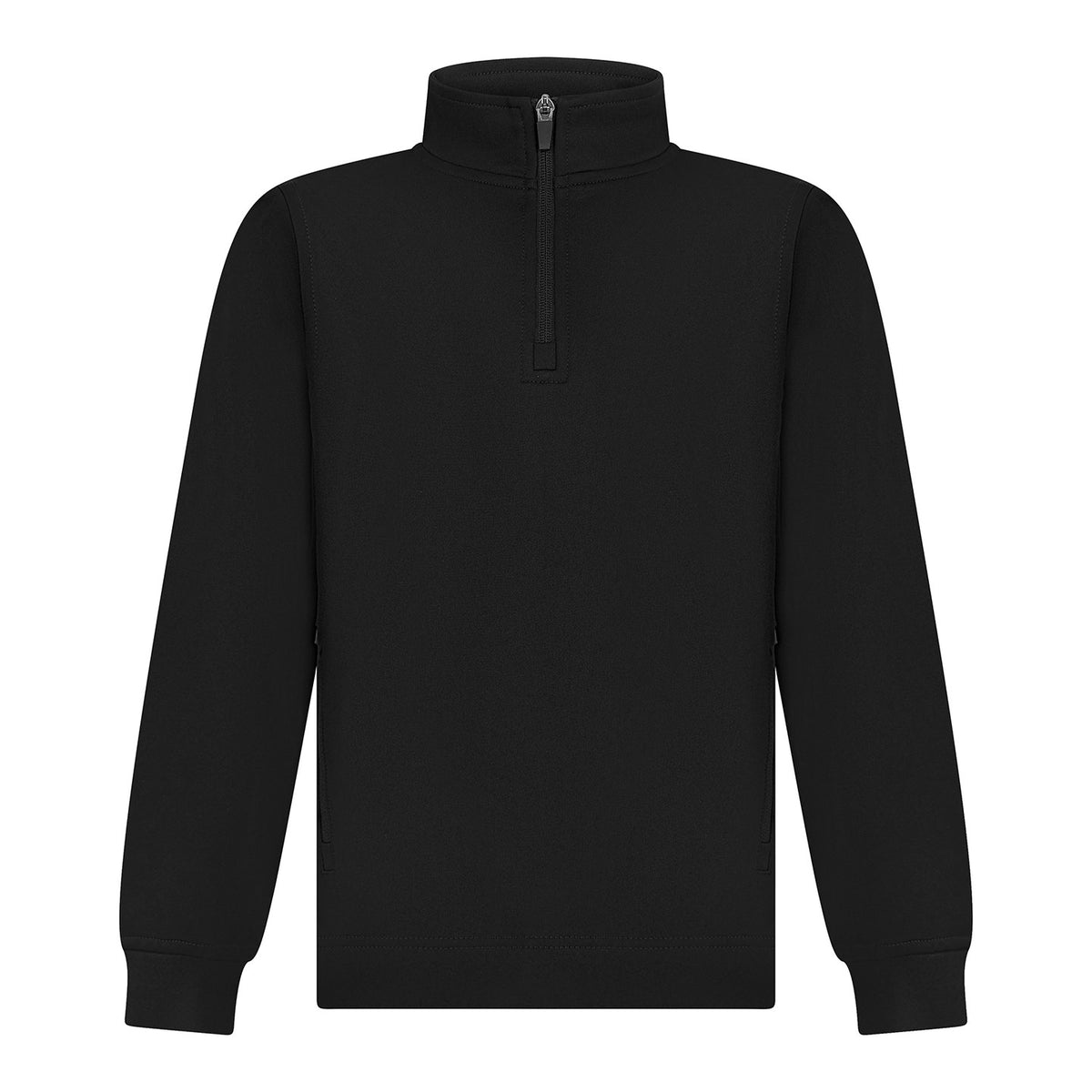 Black - Front - Finden & Hales Childrens-Kids Contrast Panel Track Top