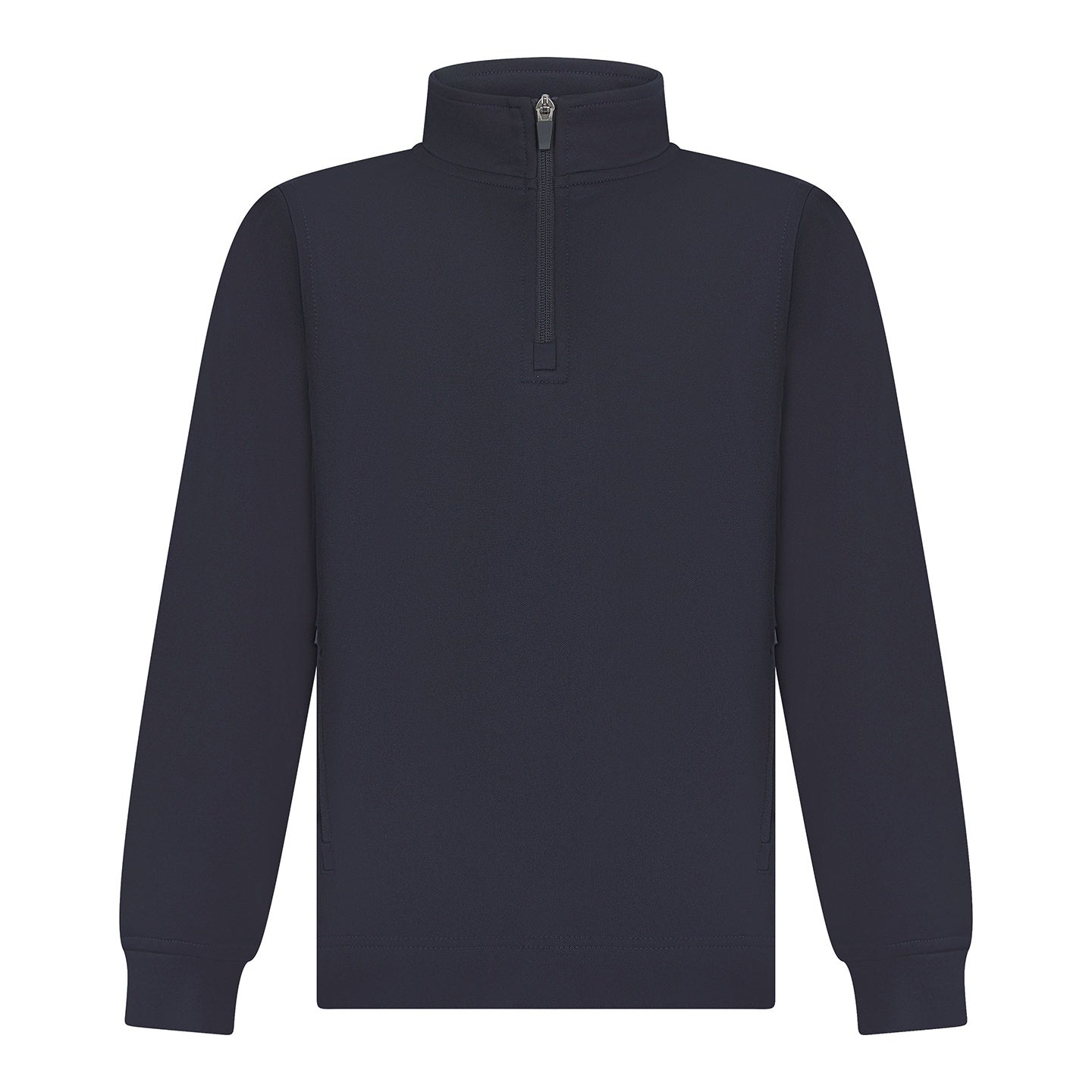Navy - Front - Finden & Hales Childrens-Kids Contrast Panel Track Top