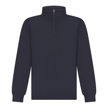Navy - Front - Finden & Hales Childrens-Kids Contrast Panel Track Top