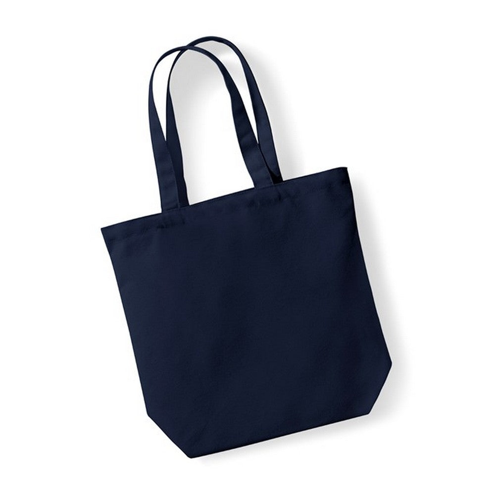 French Navy - Front - Westford Mill Camden Cotton Fairtrade Tote Bag