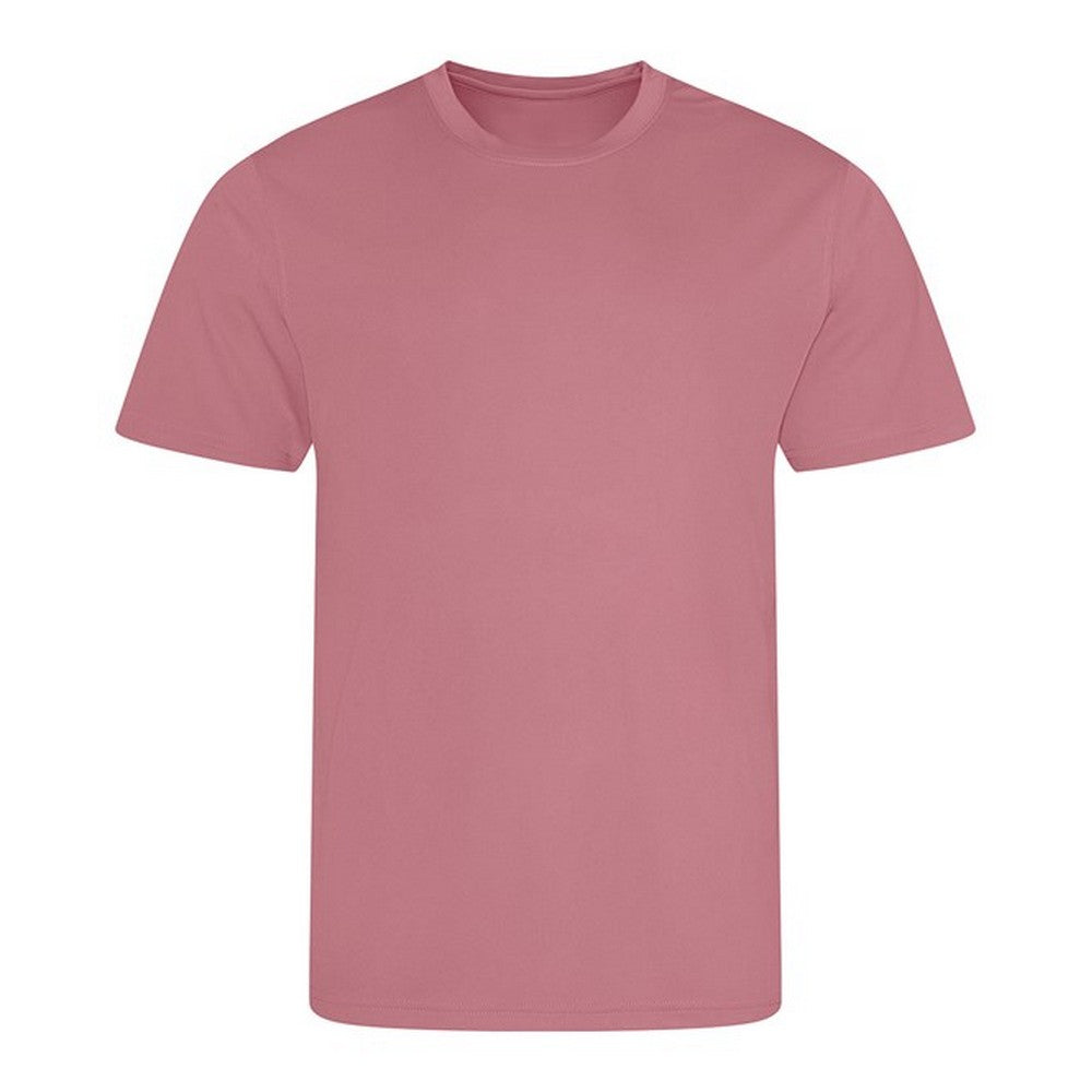 Dusty Pink - Front - Just Cool Mens T-Shirt