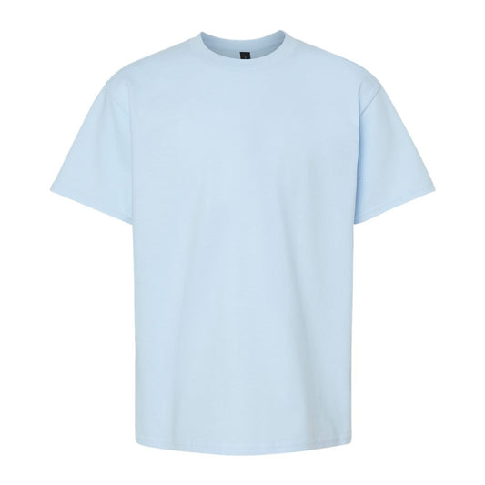 Light Blue - Front - Gildan Childrens-Kids Softstyle Midweight T-Shirt