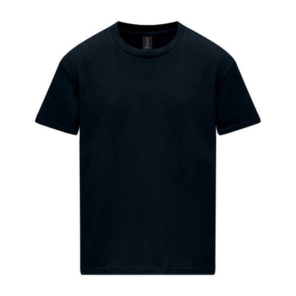 Pitch Black - Front - Gildan Childrens-Kids Softstyle Midweight T-Shirt