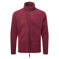 Burgundy-Brown - Front - Premier Mens Artisan Fleece Jacket