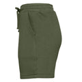 Military Green - Side - Bella + Canvas Mens Sweat Shorts