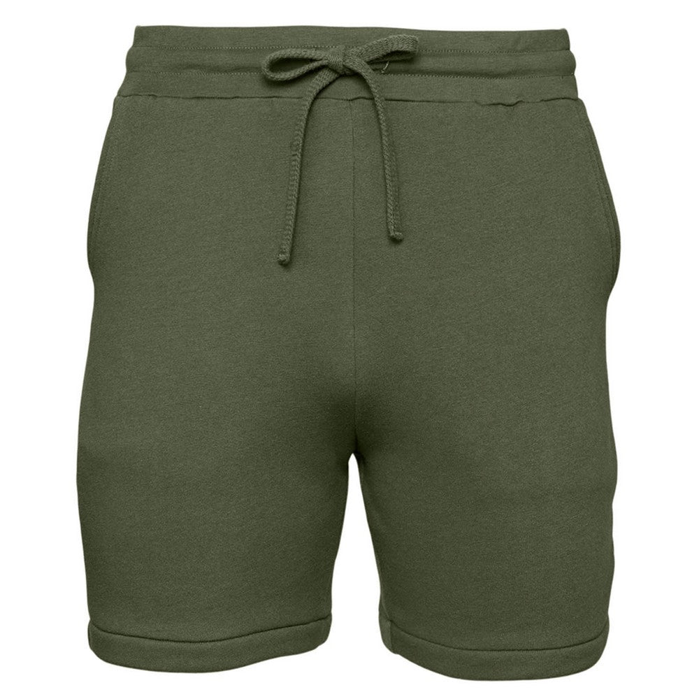 Military Green - Front - Bella + Canvas Mens Sweat Shorts