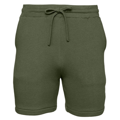 Military Green - Front - Bella + Canvas Mens Sweat Shorts