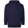 Navy - Front - Ecologie Unisex Adult Crater Recycled Hoodie