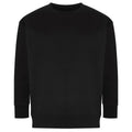 Black - Front - Ecologie Unisex Adult Crater Recycled Sweatshirt
