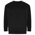 Black - Front - Ecologie Unisex Adult Crater Recycled Sweatshirt
