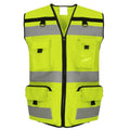 Hi Vis Yellow - Front - Yoko Unisex Adult Ripstop Hi-Vis Tool Vest