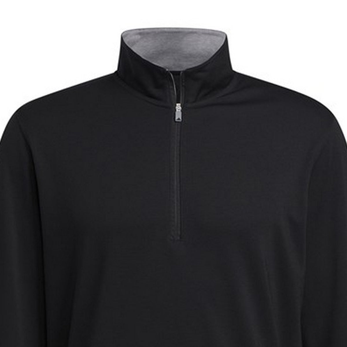 Black - Side - Adidas Mens Elevated Quarter Zip Sweatshirt