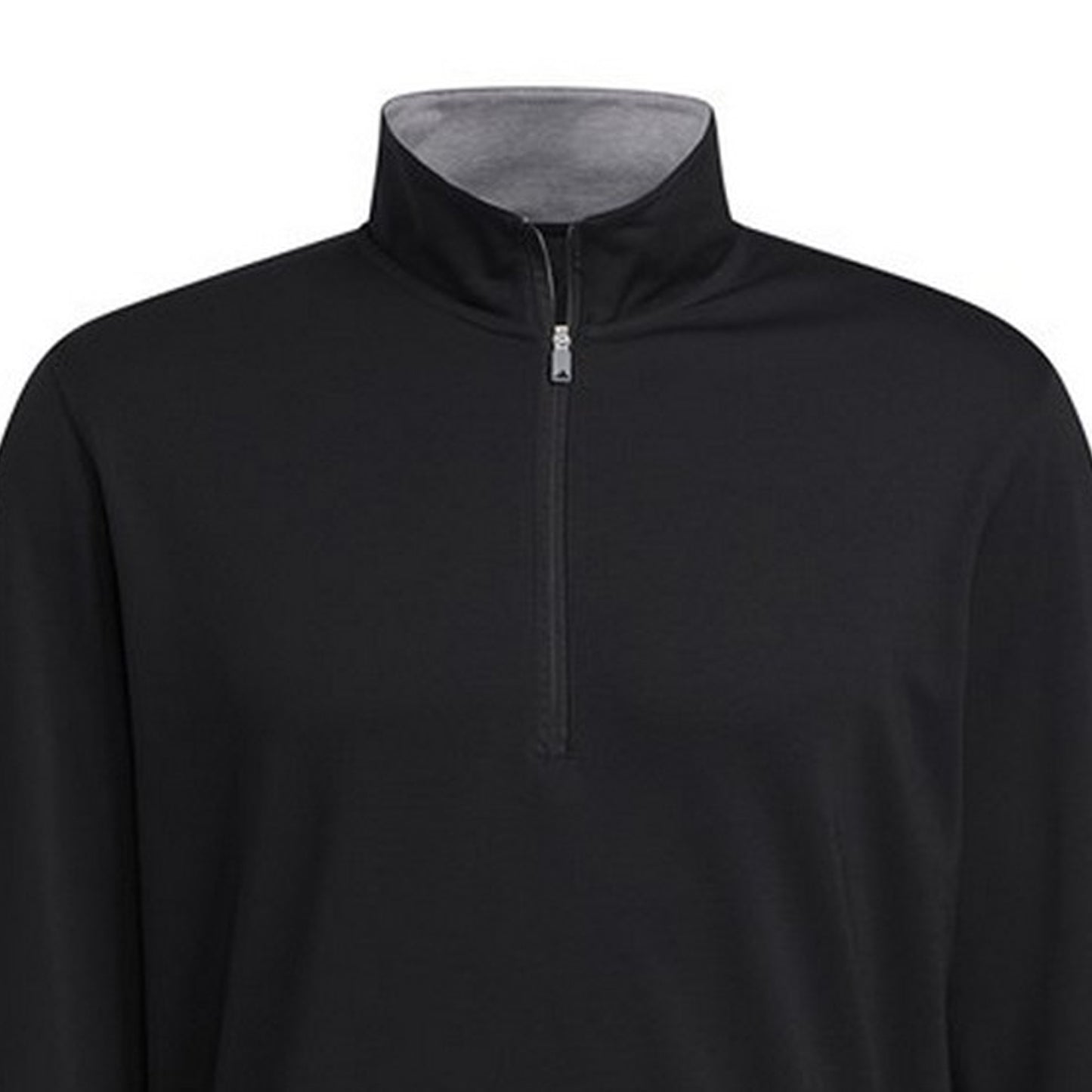 Black - Side - Adidas Mens Elevated Quarter Zip Sweatshirt