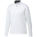 White - Front - Adidas Mens Elevated Quarter Zip Sweatshirt