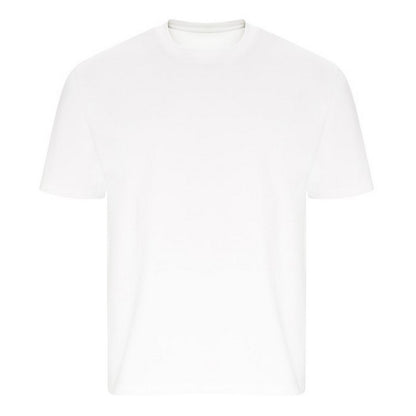 White - Front - Ecologie Unisex Adult Arrow Heavy Oversized T-Shirt
