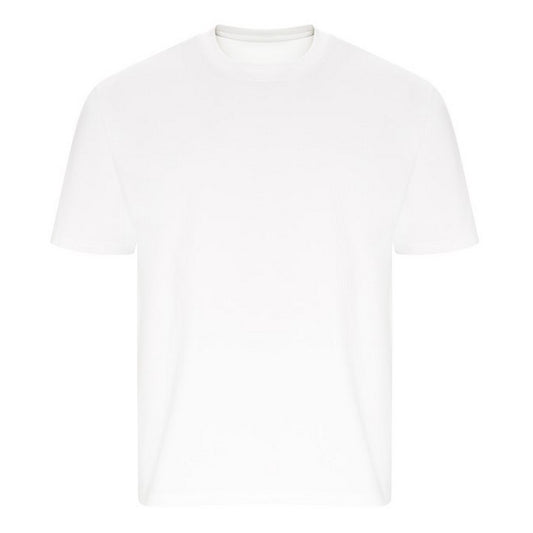 White - Front - Ecologie Unisex Adult Arrow Heavy Oversized T-Shirt