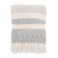 Grey - Front - Home & Living Izzy Recycled Throw