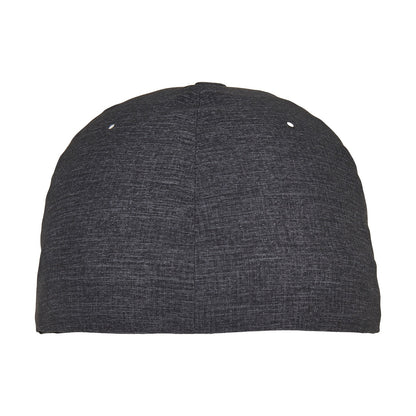 Blue-Charcoal Melange - Back - Yupoong Unisex Adult Flexfit Delta Trucker Cap