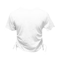 White - Back - TriDri Womens-Ladies Ruched Crop Top