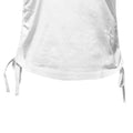 White - Side - TriDri Womens-Ladies Ruched Crop Top