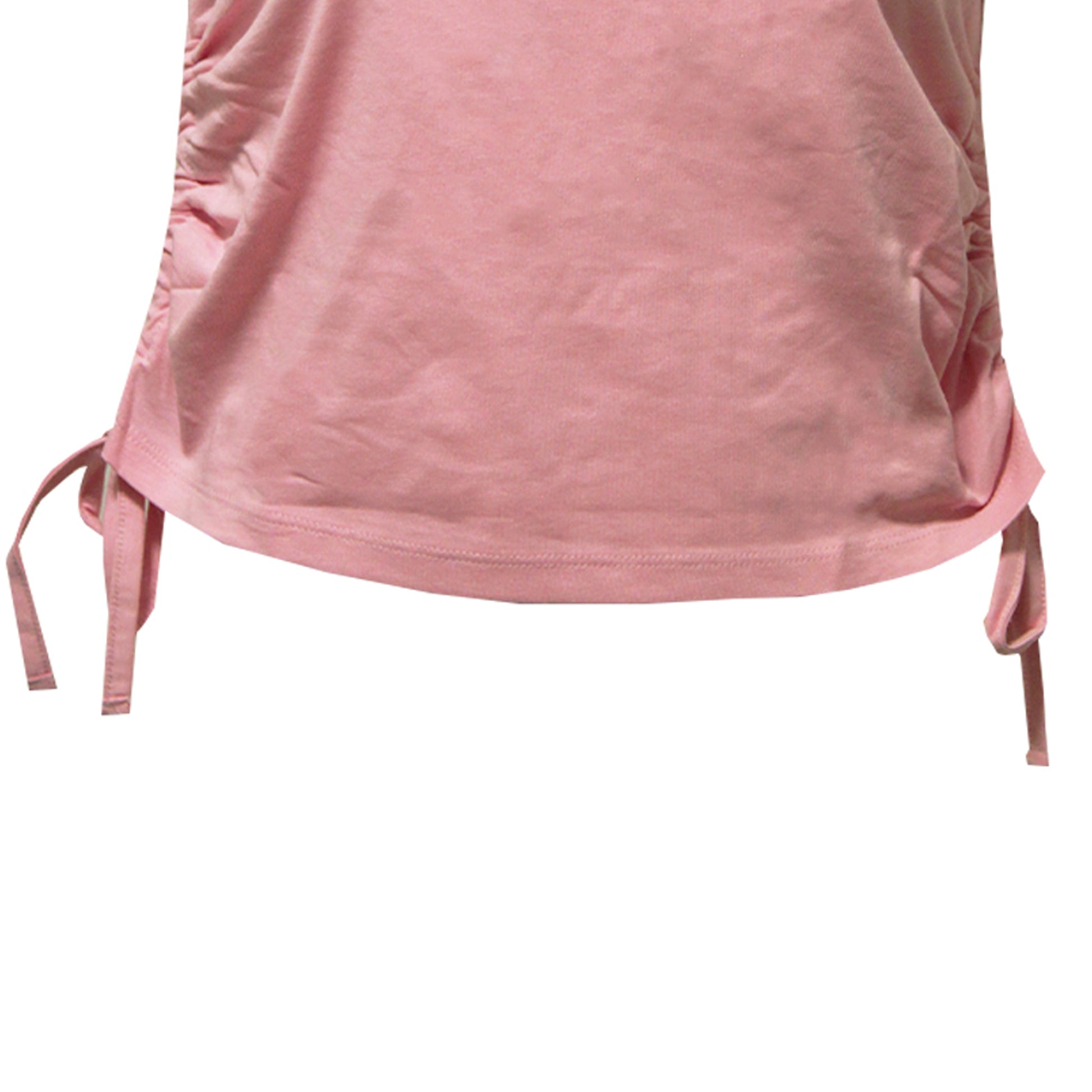 Light Pink - Side - TriDri Womens-Ladies Ruched Crop Top